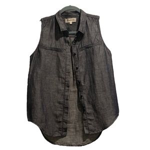 Madewell xs navy collared tank